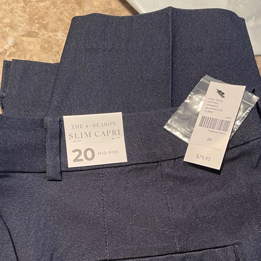 Lane Bryant 4 season Slim Capri Pants denim